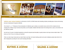 Tablet Screenshot of californialiquorlicense.info